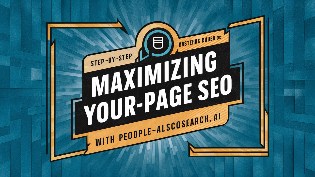 Maximizing Your On-Page SEO with PeopleAlsoSearch.ai: A Step-by-Step Guide